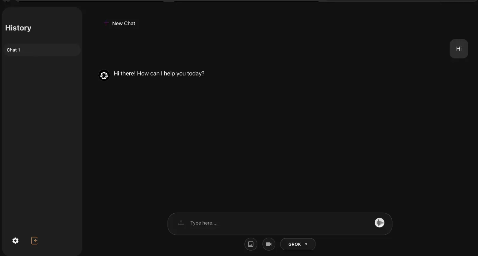 BRAGI: Chat interface with model picker