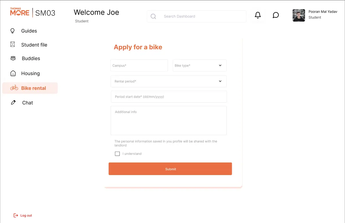 EnrollEasy: Bike rental application form